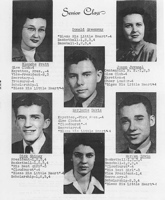 Class of 1947 - Blanche Pratt, Donald Greenway, Joan Juvenal, Marjorie Davis, Dick Shiney, Warren Irvin