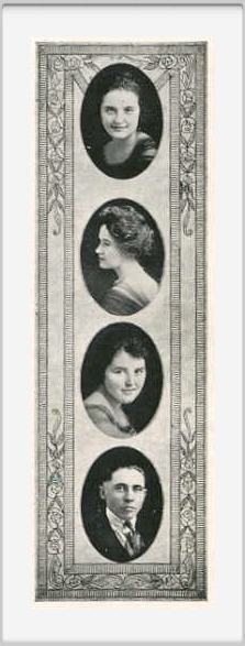 Class of 1921 - Page 2 - Catherine Woodward, Lillian Curtis, Estella Woodward, Glenn Miller