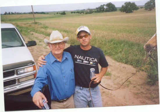 Jack Wilson and his son Clayton Wilson on the Trail Ride