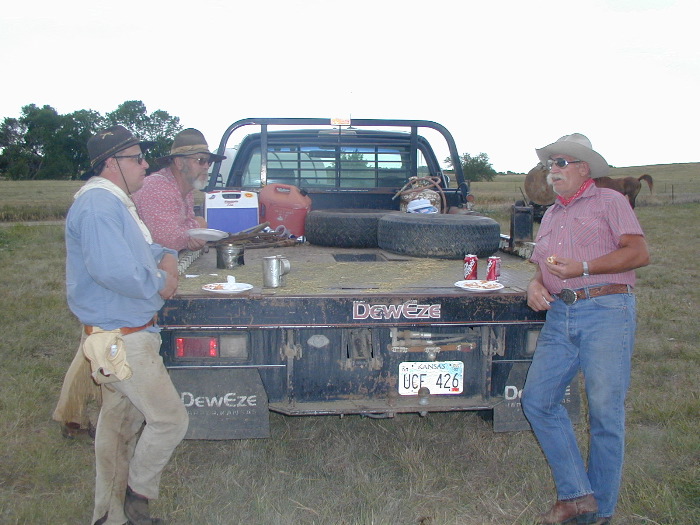 cowboys at trail ride